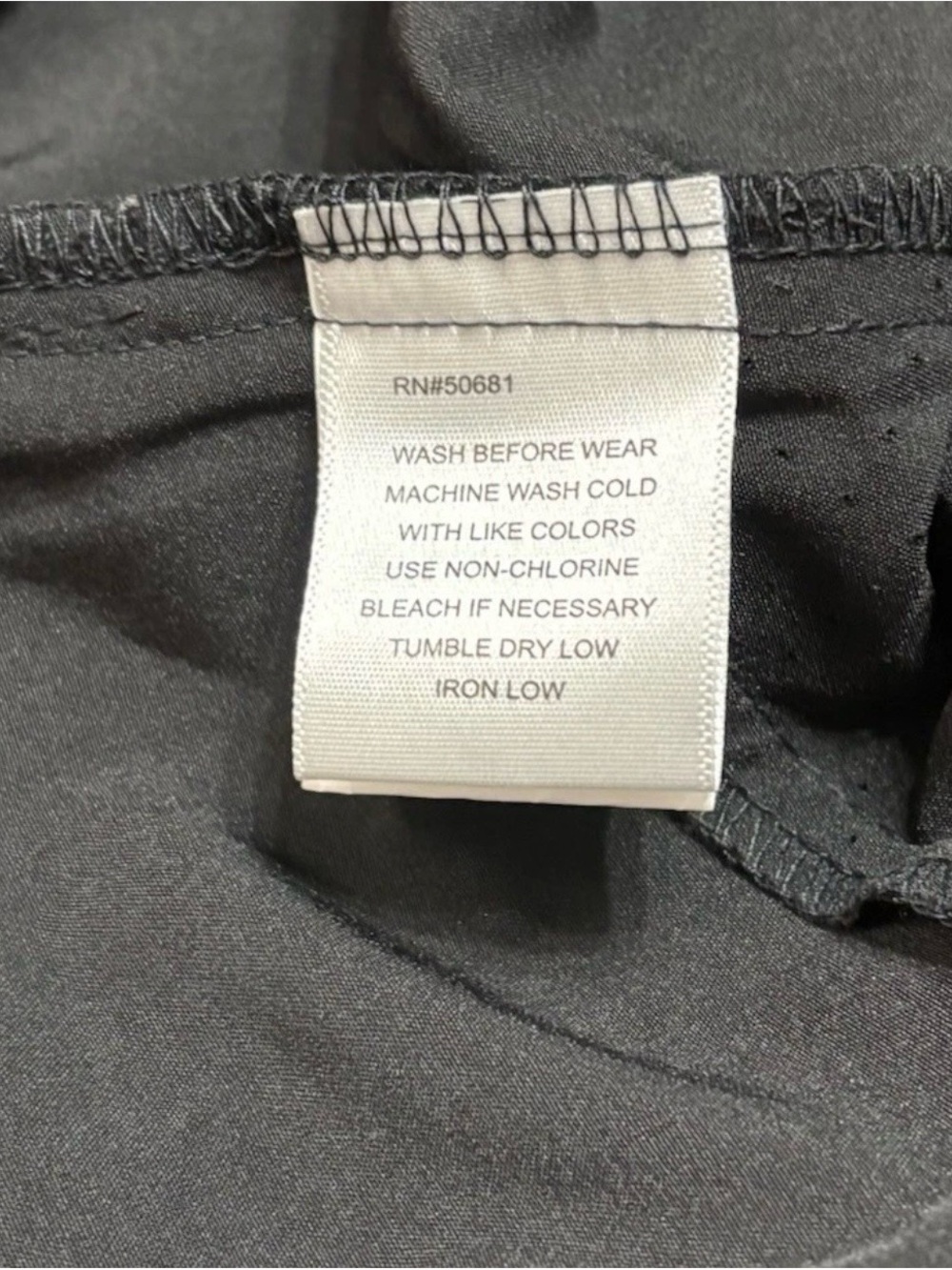 Barco One Women’s Black Solid V-Neck Scrub Top XL Polyester RN#50681 - Picture 5 of 6